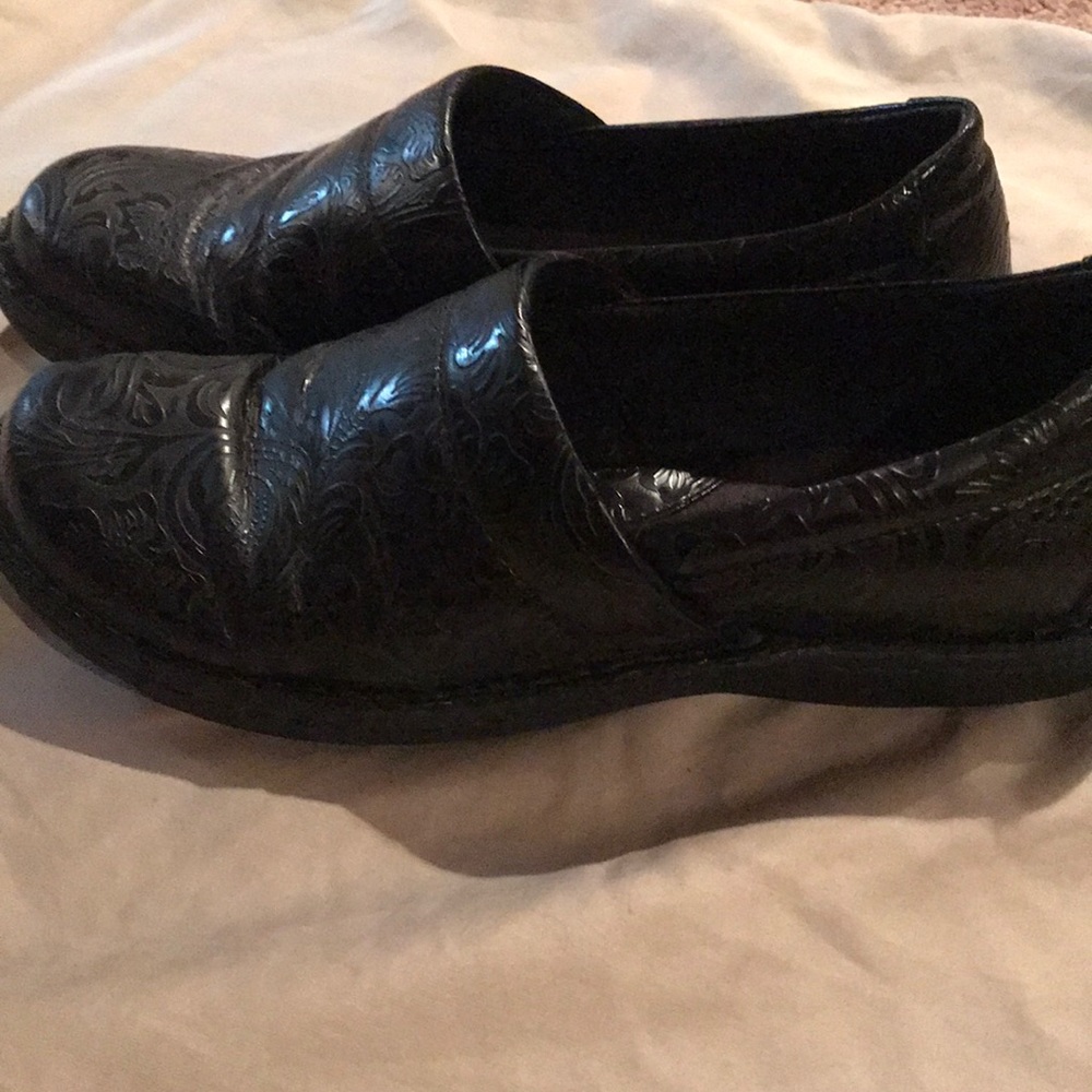 Black slip ons